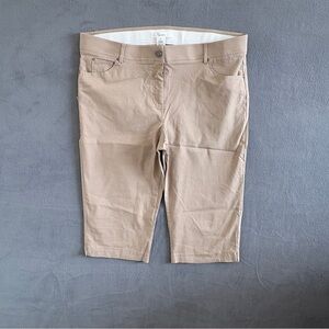 Madison Taupe High-Rise Stretch Shorts